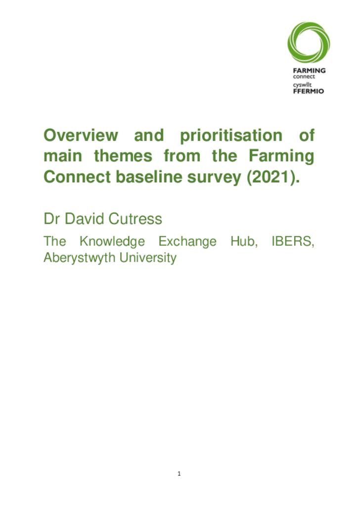 2021 Baseline Survey Report.