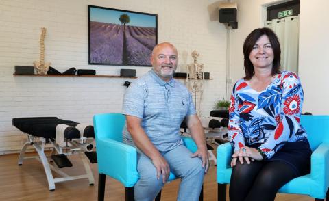 Sarah and Martyn Walker, owners of Walker Chiropractic